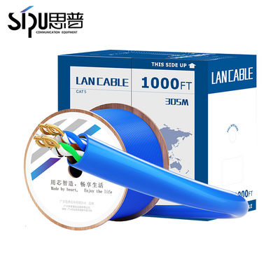 quality Cat5e 1000ft UTP FTP SFTP शुद्ध तांबा 24AWG नेटवर्क ईथरनेट लैन केबल factory